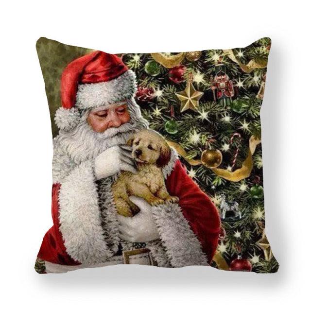 Vintage Santa Christmas Pillow Covers