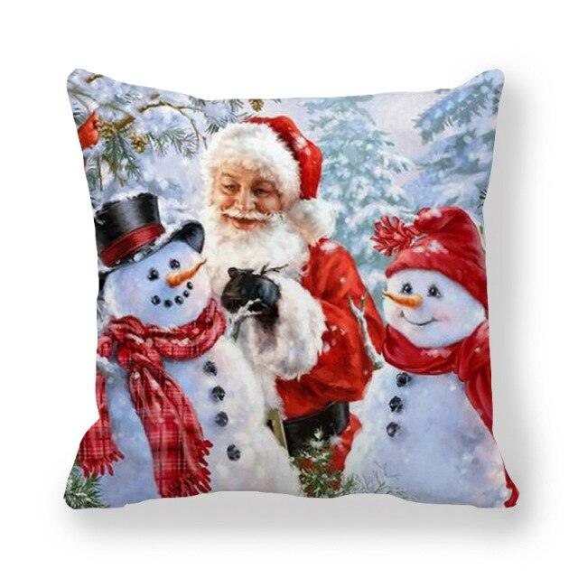 Vintage Santa Christmas Pillow Covers