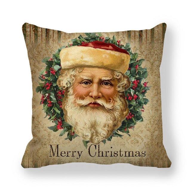 Vintage Santa Christmas Pillow Covers