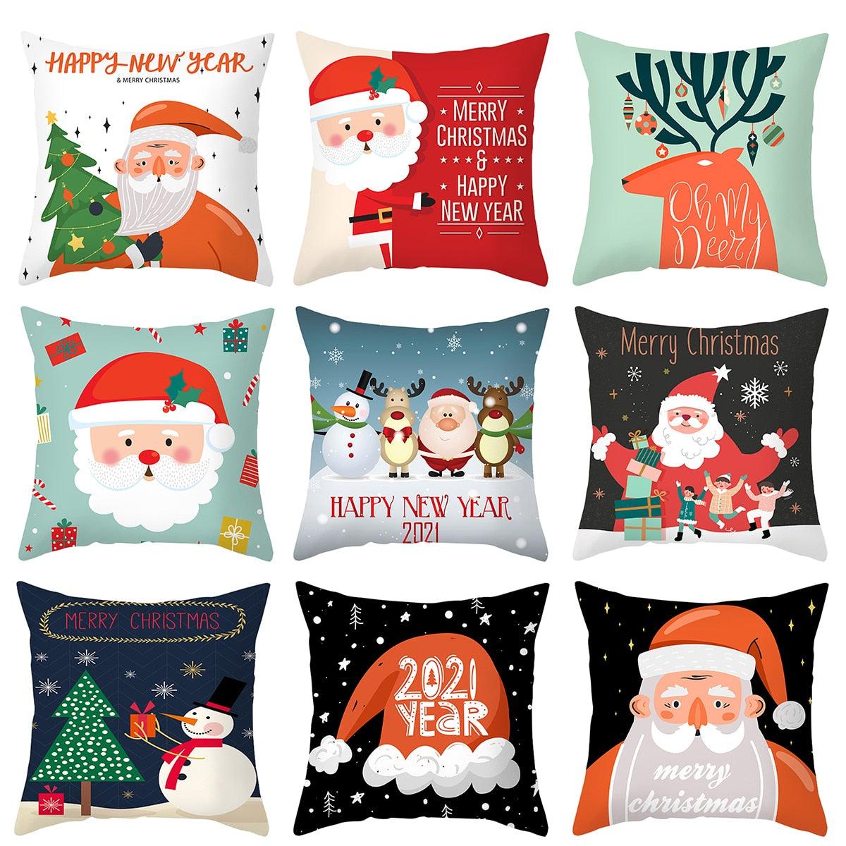 Merry Christmas Decorative Pillow Covers