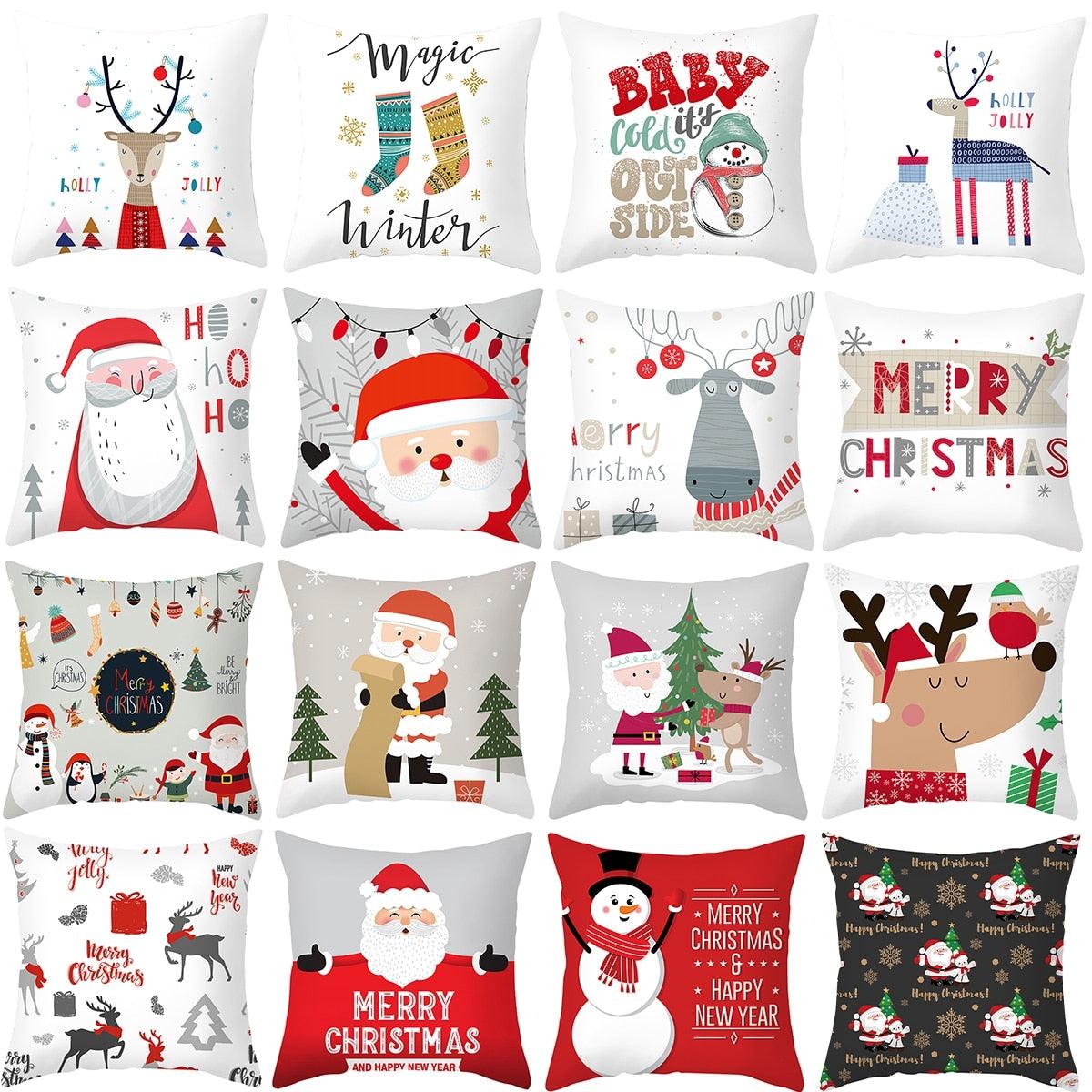 Merry Christmas Decorative Pillow Covers