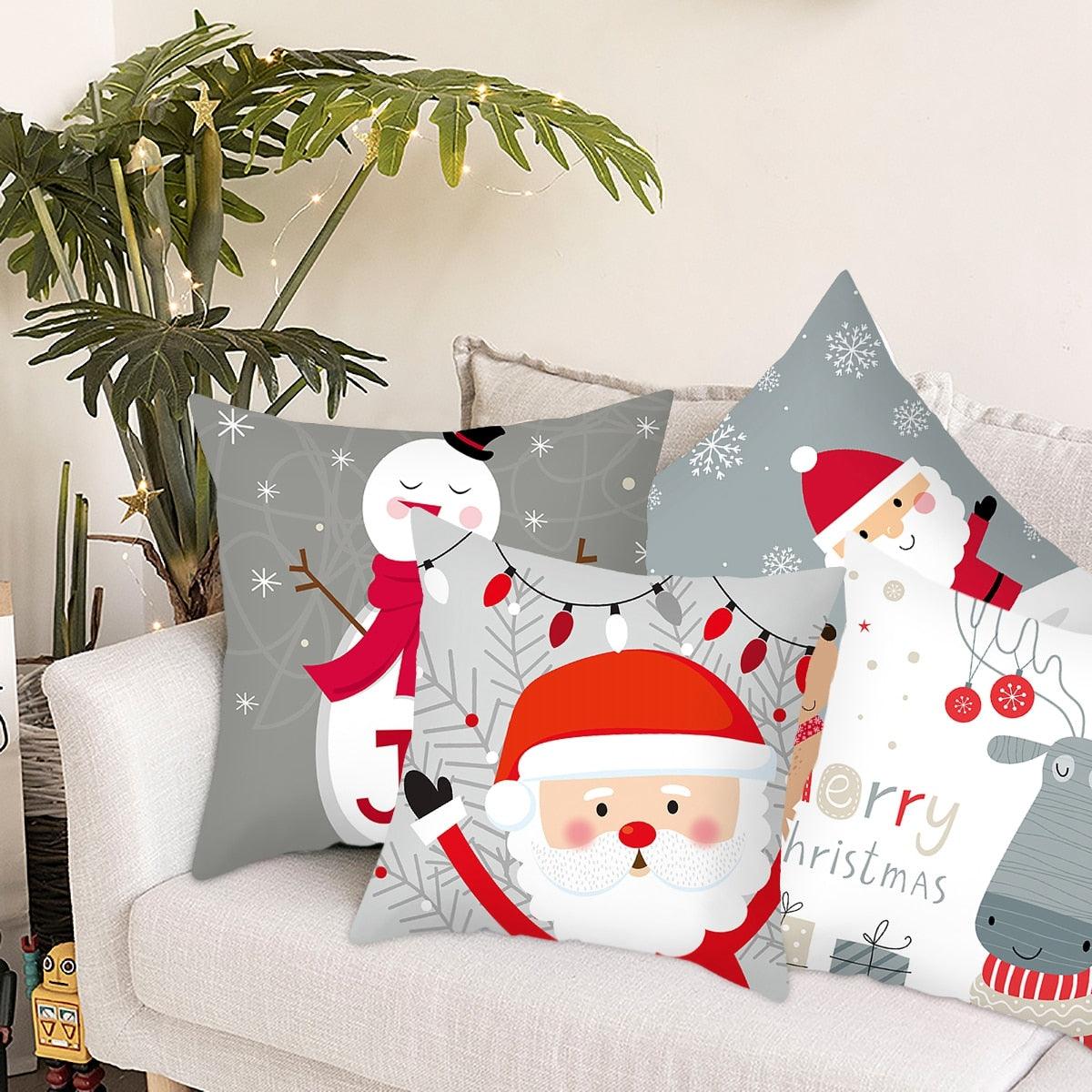 Merry Christmas Decorative Pillow Covers