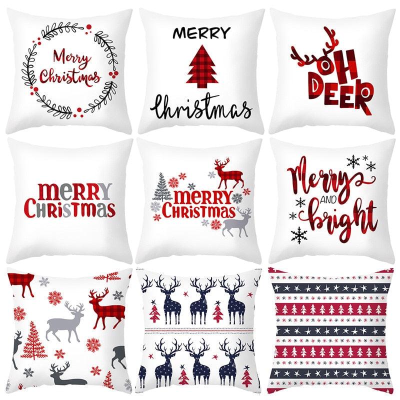Merry Christmas Decorative Pillow Covers