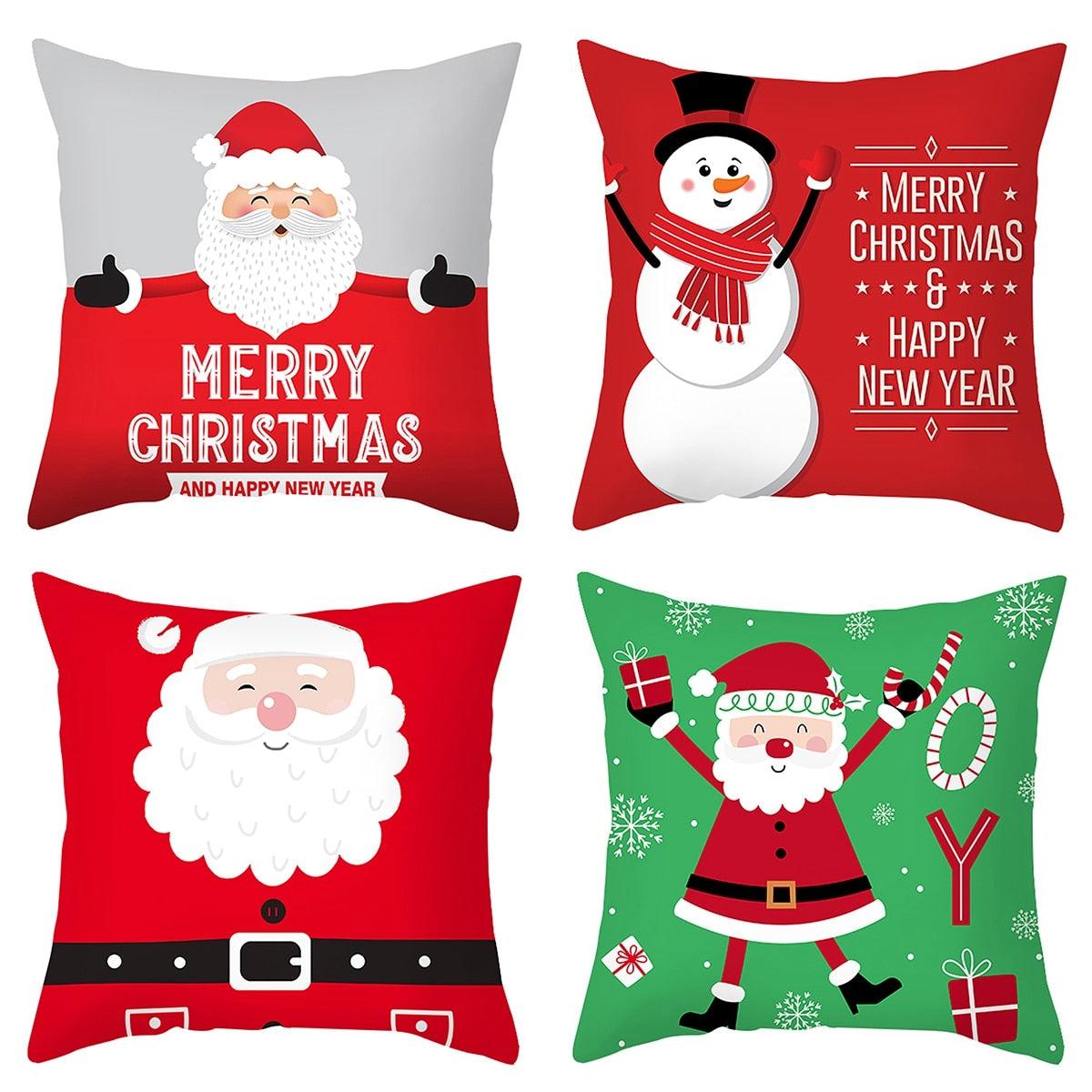 Merry Christmas Decorative Pillow Covers