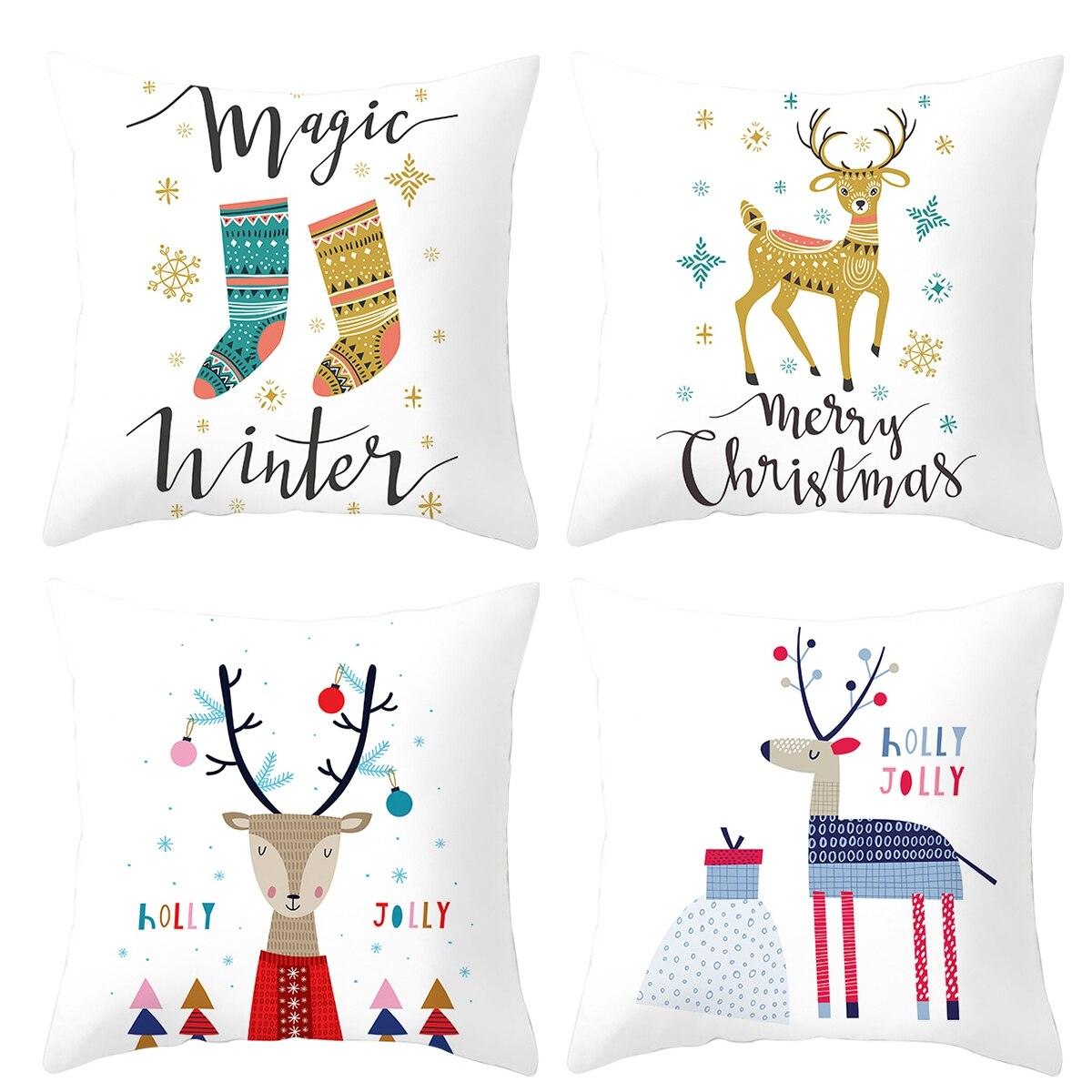 Merry Christmas Decorative Pillow Covers