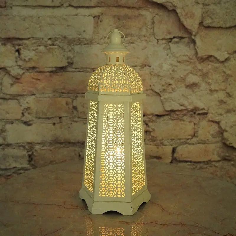 Gold Moroccan Candlestick
