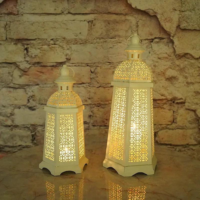 Gold Moroccan Candlestick