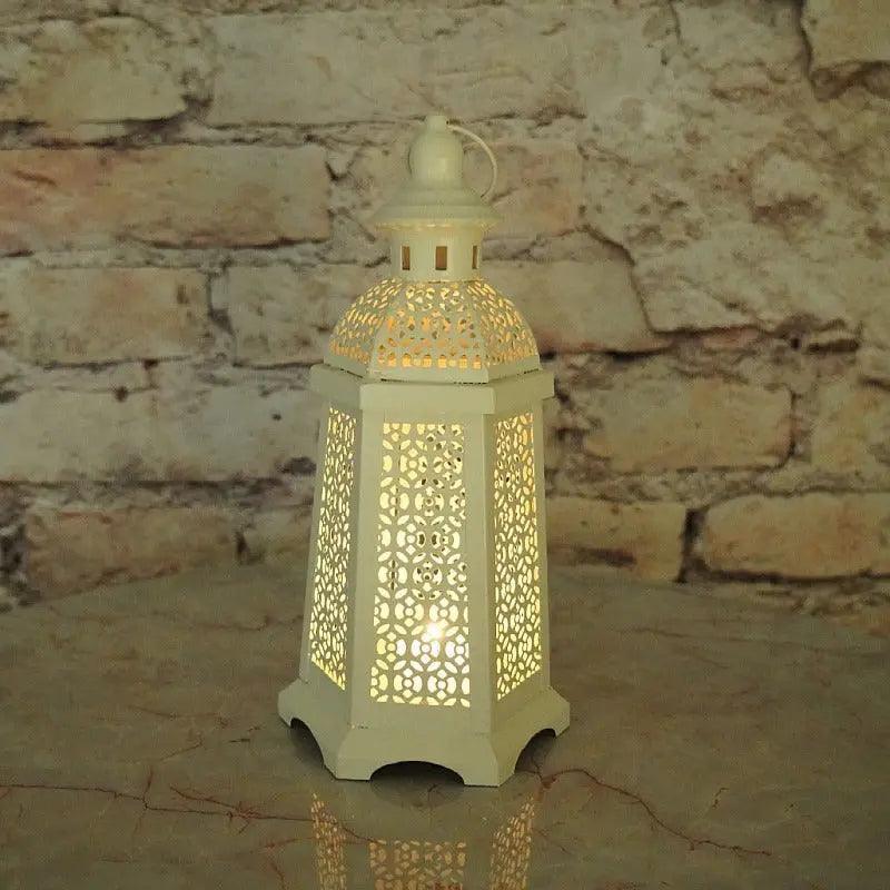 Gold Moroccan Candlestick