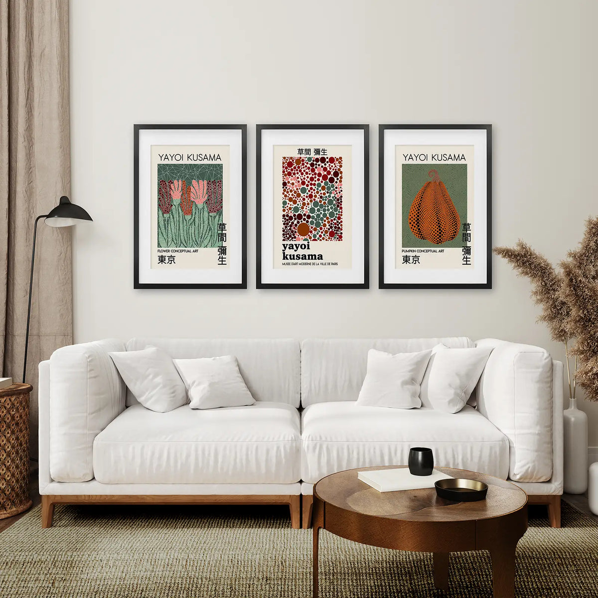 Contemporary Yayoi Kusama Retro Wall Art Decor