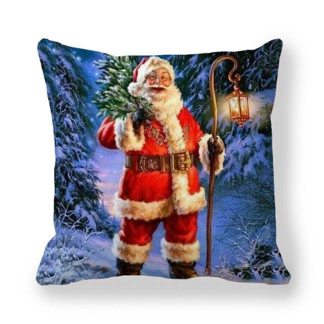 Vintage Santa Christmas Pillow Covers