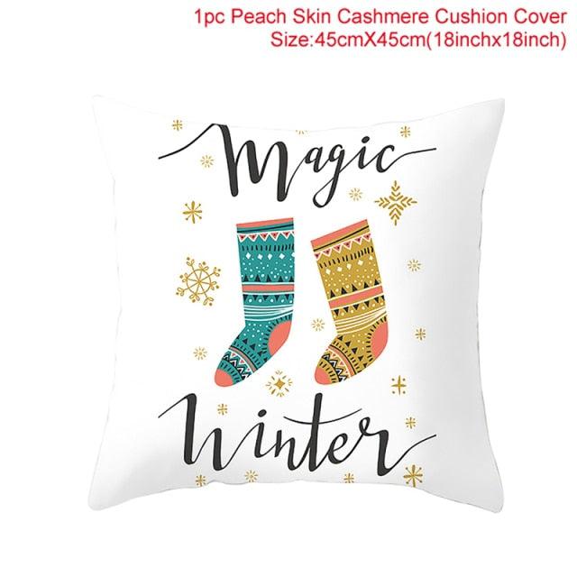 Merry Christmas Decorative Pillow Covers