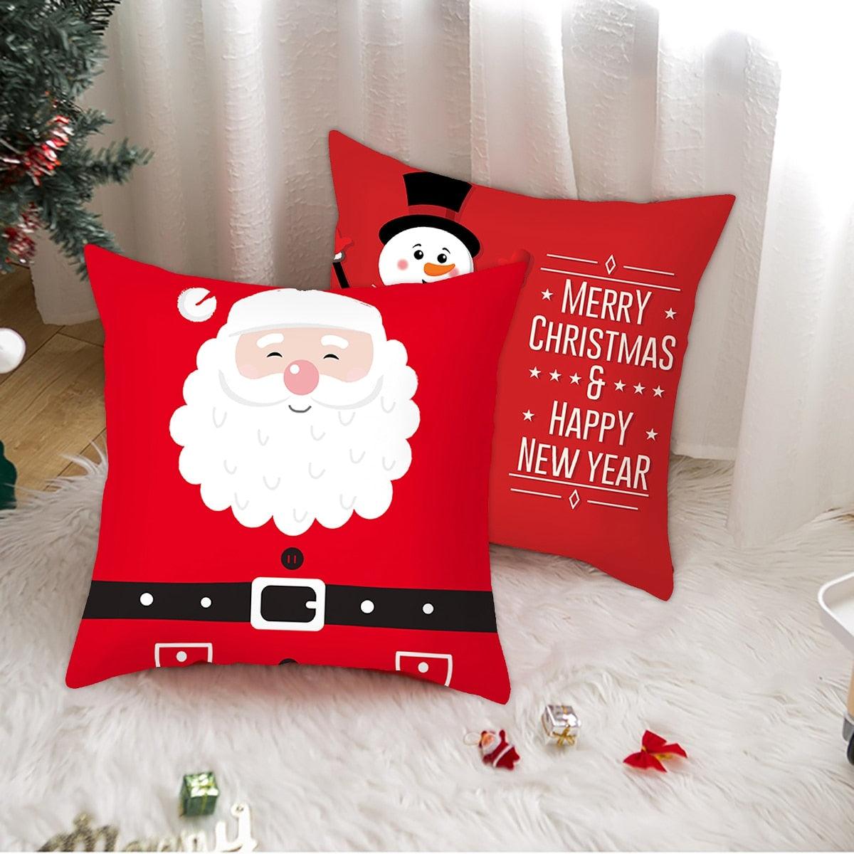 Merry Christmas Decorative Pillow Covers