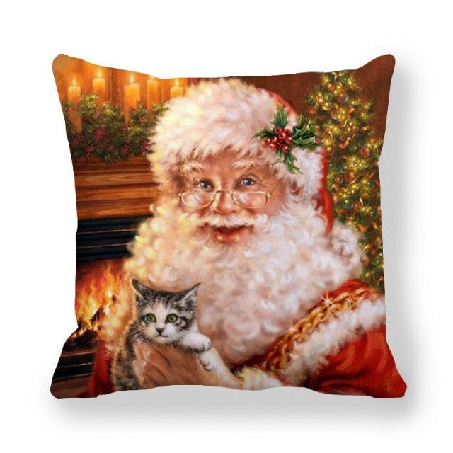 Vintage Santa Christmas Pillow Covers